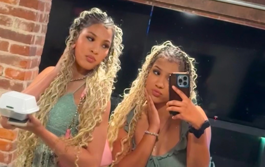 Long blonde tribal braids